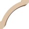 Ekena Millwork 3-inch W x 6-inch D x 6-inch H Lafayette Rough Cedar Woodgrain TimberThane Knee Brace, Primed BRCUR03X06X06LFTRCPR - alternate 5